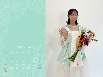 【カレンダー風壁紙：May2026】 Wallpaper （PC1600）